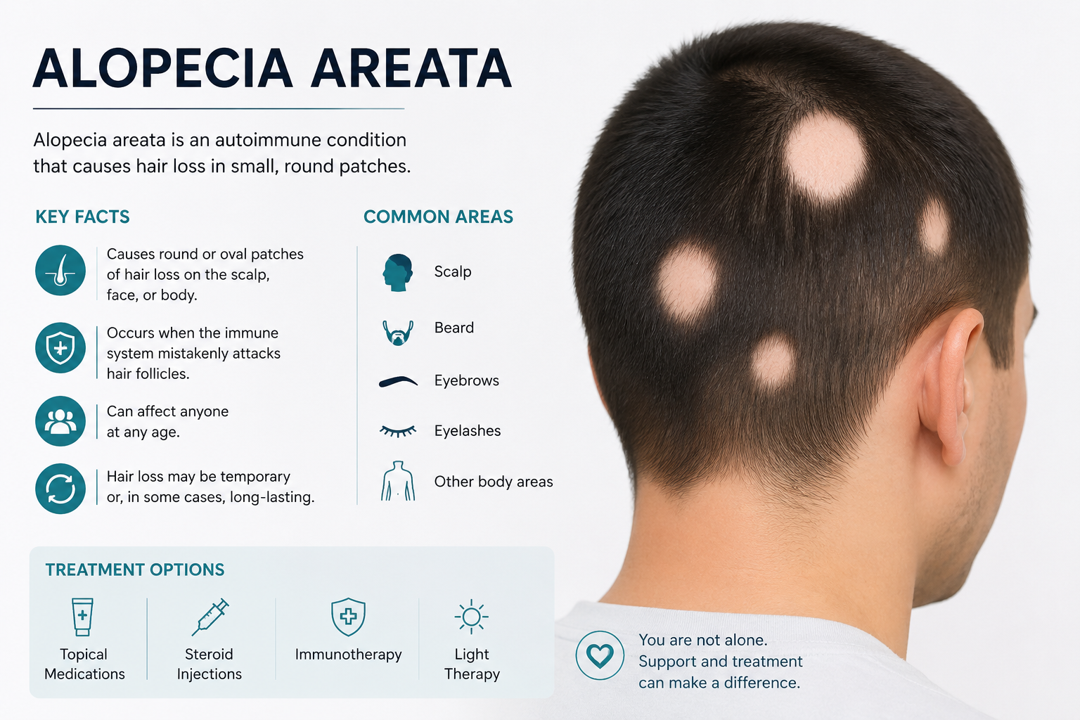 Image showing - Alopecia Areata and Key facts - dr kunnure- drkunnure.co.uk/
